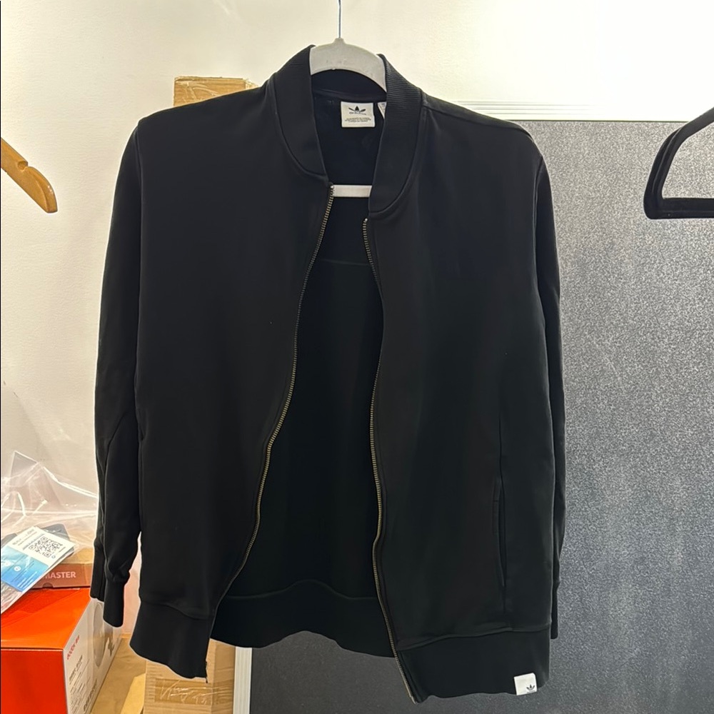 Adidas Black Bomber Varsity Jacket